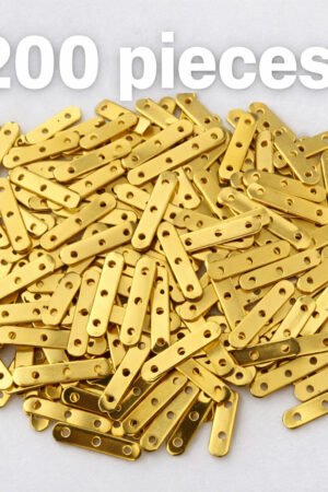 PACK of 200 pieces 3 hall rectangle shape panchpatti for jewellery making material